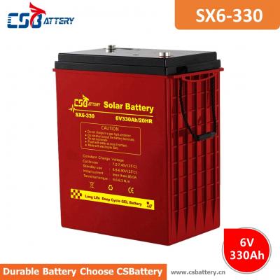 SX6-330 6V 330Ah Deep Cycle GEL Battery supplier