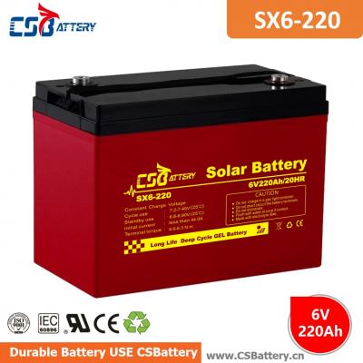 SX6-220 6V 220Ah Deep Cycle GEL Battery-Ada