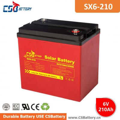 SX6-210 6V 210Ah Deep Cycle GEL Battery-Ada