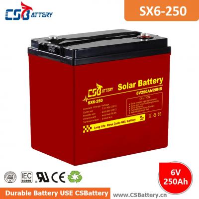 SX6-250 6v 250Ah Deep Cycle GEL Battery-Ada