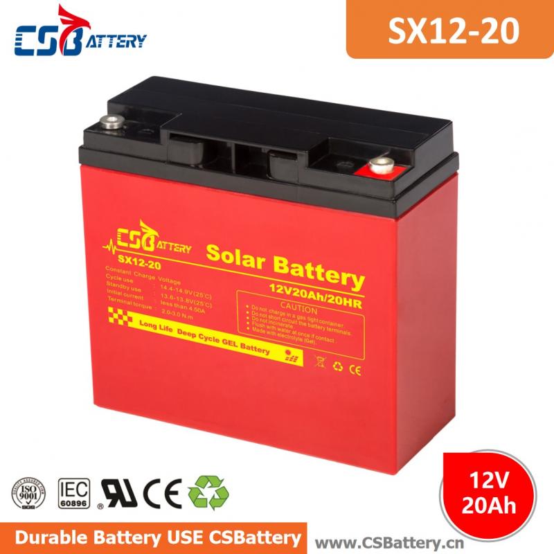 SX12-20 12V 20Ah Deep Cycle GEL Battery-Ada