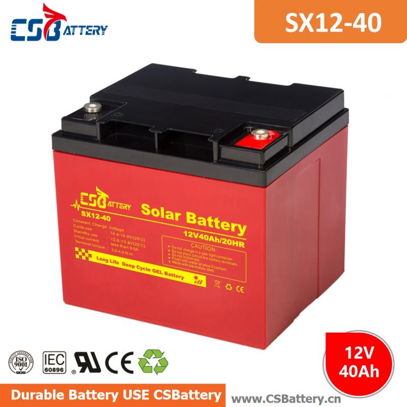 SX12-40 12V 40Ah Deep Cycle GEL Battery-Ada