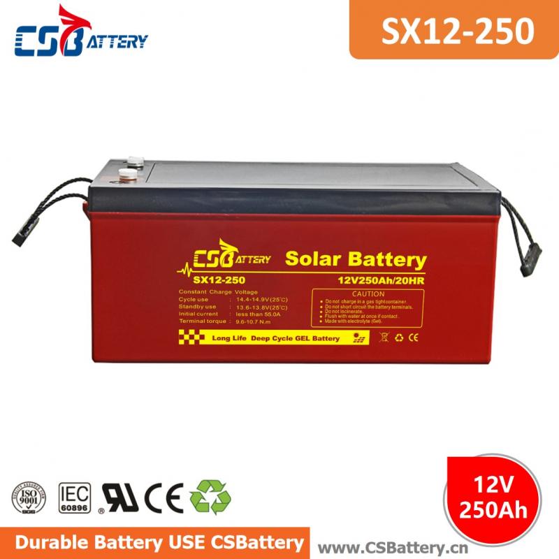 SX12-250 12V 250Ah Deep Cycle GEL Battery-Ada