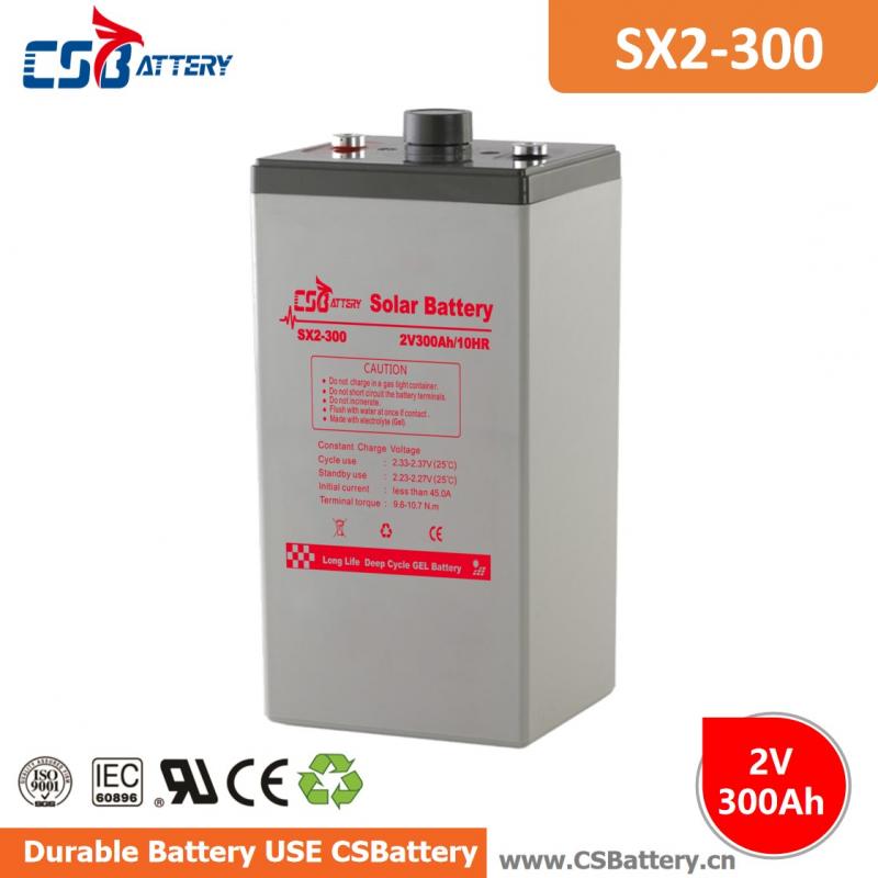 SX2-300 2V 300Ah Deep Cycle GEL Battery-Ada