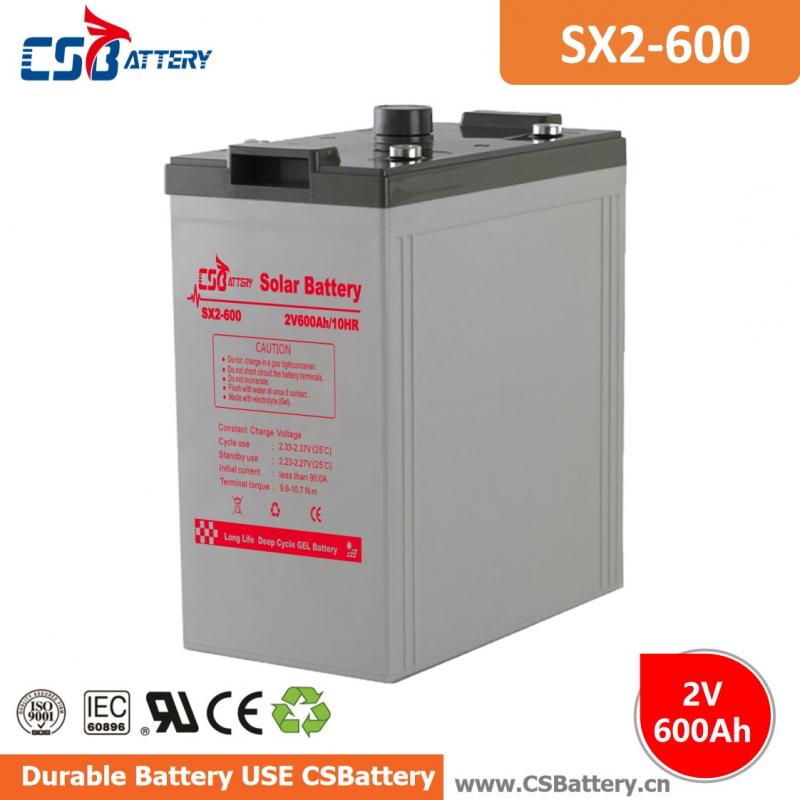 SX2-600 2V 600Ah Deep Cycle GEL Battery-Ada