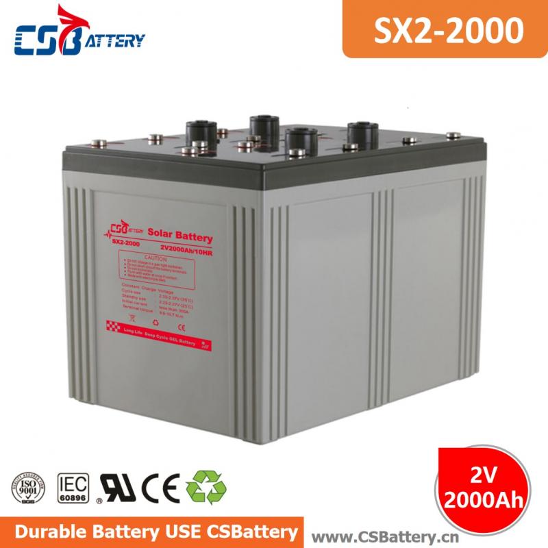 SX2-2000 2V 2000Ah Deep Cycle GEL Battery-Ada